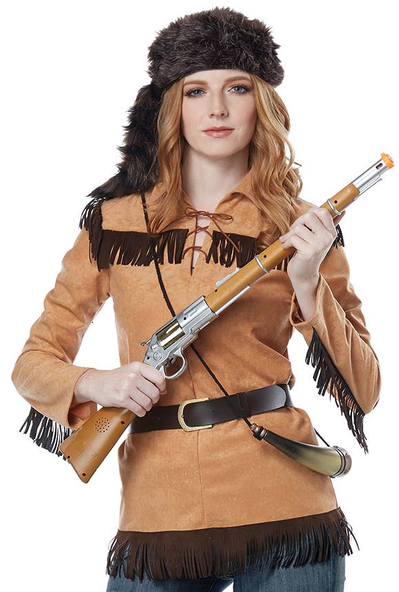 Women's Frontier Lady Colonial Fancy Dress Costume Back Image Close Image