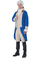 Men's George Washington Fancy Dress Costume - Front Image