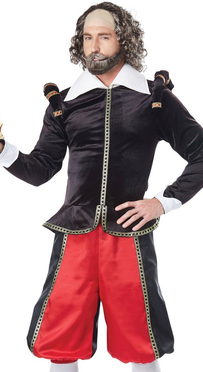 William Shakespeare Mens Historical Figure Costume - Close Up