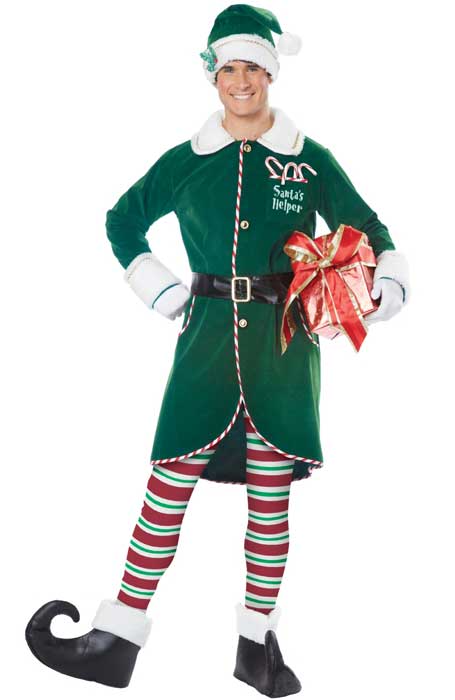 Workshop Elf Mens Deluxe Christmas Costume