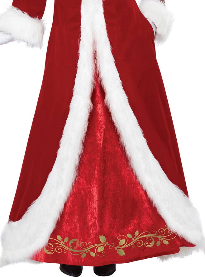 Super Deluxe Mrs Claus Women's Christmas Dress Costume Close Image 2
