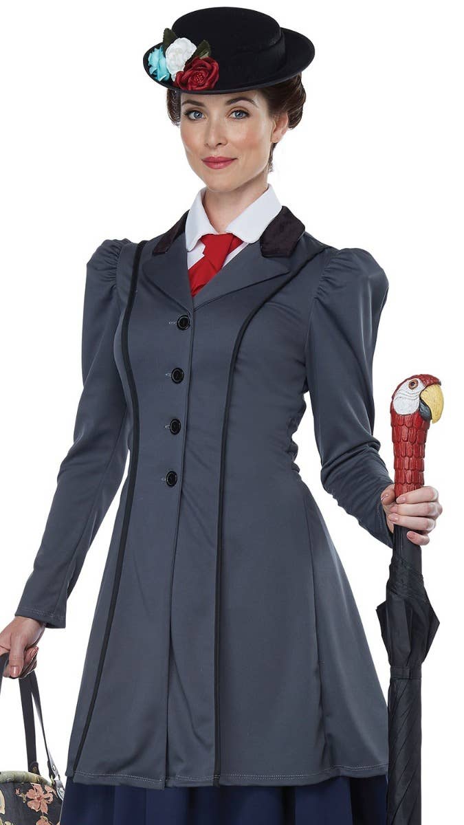 English Nanny Women's Mary Poppins Teacher's Book Week Costume Close Image