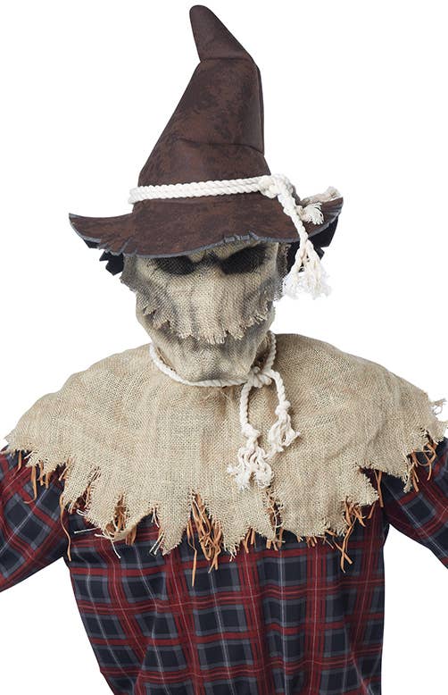 Men's Sadistic Scarecrow Halloween Fancy Dress Costume Mask Image