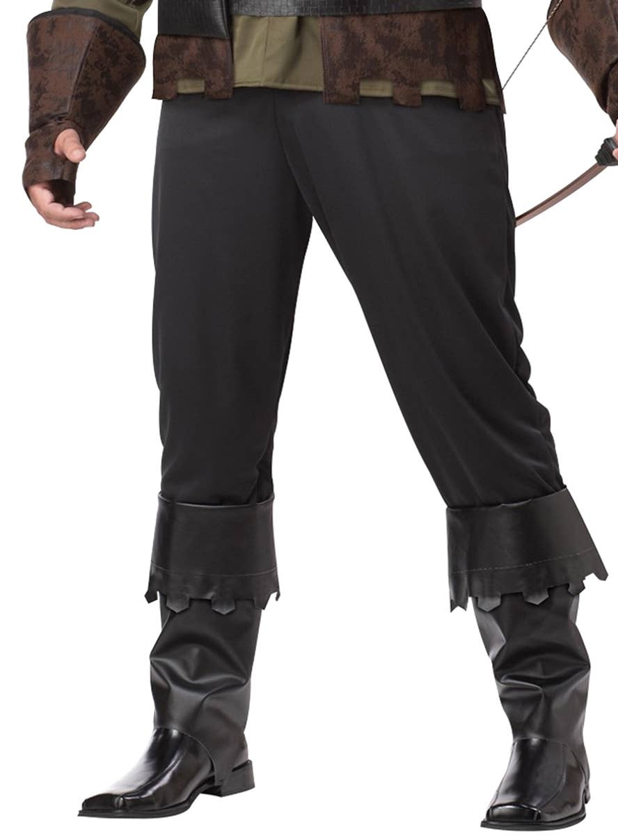 Robin Hood Men's Plus Size Medieval Dress Up Costume - Boots Image