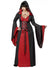 Women's Plus Size Long Black and Red Hooded Robe Main Image