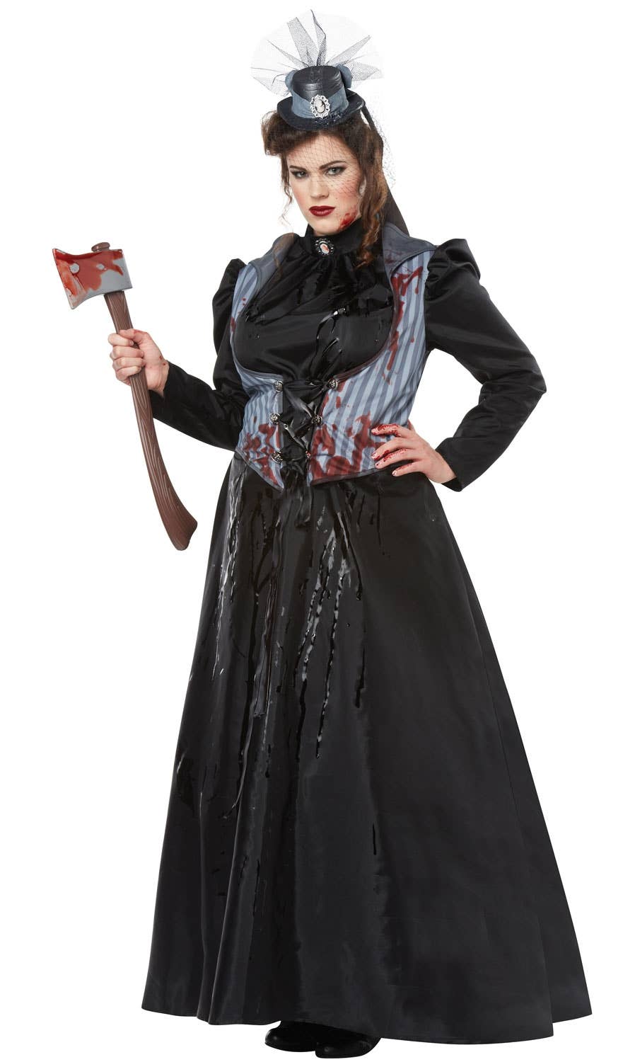 Women's Lizzie Borden Axe Murderer Plus Size Halloween Costume Alternate Image