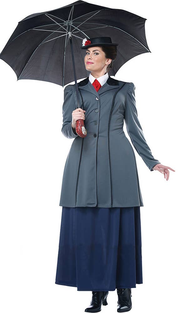 Plus Size English Nanny Women's Mary Poppins Costume Alternate Image