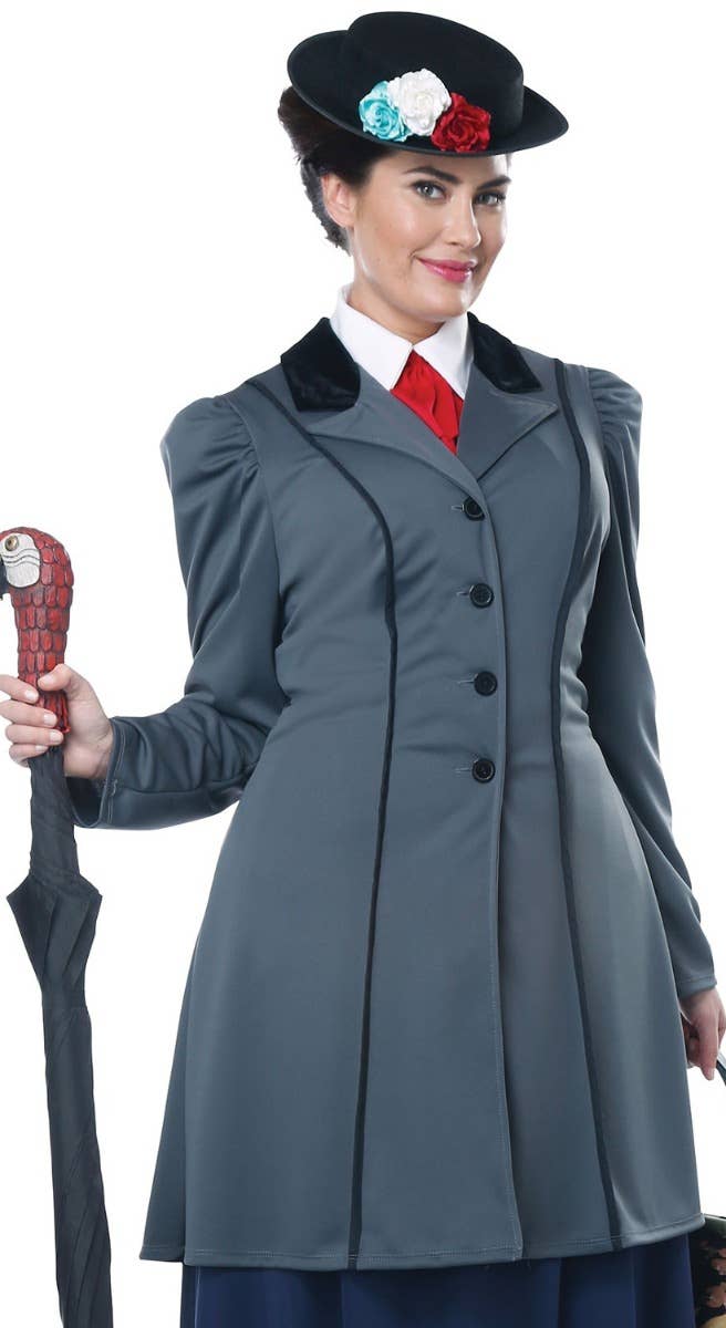 Mary Poppins Plus Size Costume Dress English Nanny Womens Costume