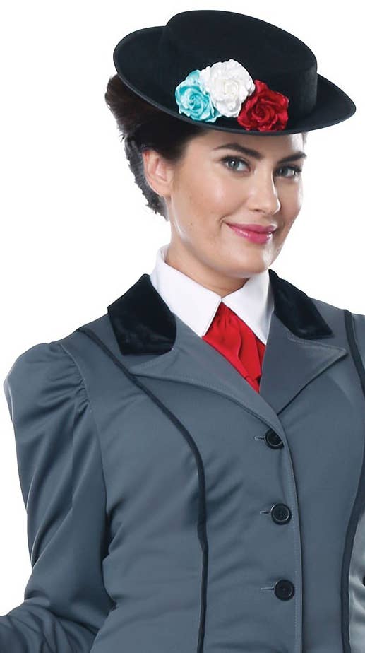 Plus Size English Nanny Women's Mary Poppins Costume Extra Close Image