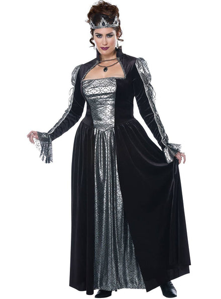 Plus Size Dark Majesty Queen Women's Halloween Costume 