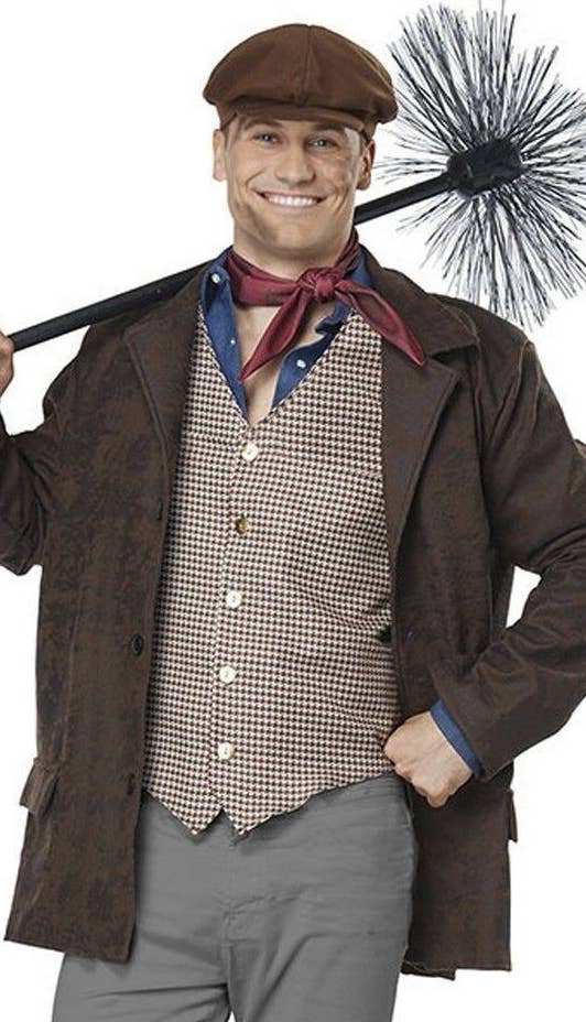 Plus Size Chimney Sweep Men's Fancy Dress Costume Close Image