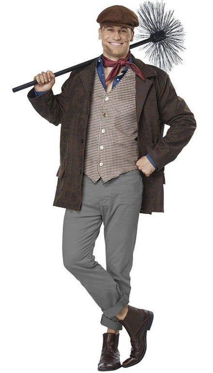 Plus Size Chimney Sweep Men's Fancy Dress Costume Main Image