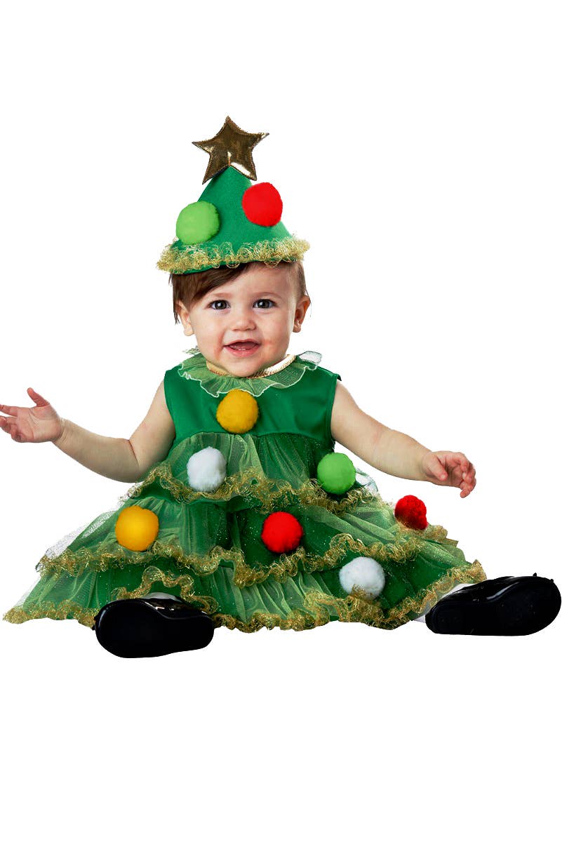 Lil' Christmas Tree Baby and Infant Christmas Fancy Dress Costume Main Image