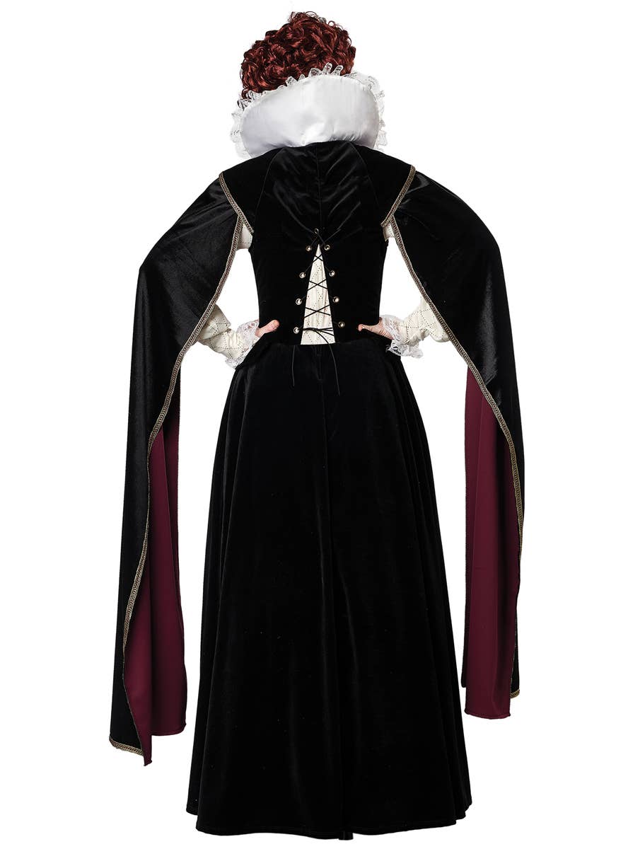 Deluxe Queen Elizabeth I Medieval Women's Costume - Back Image