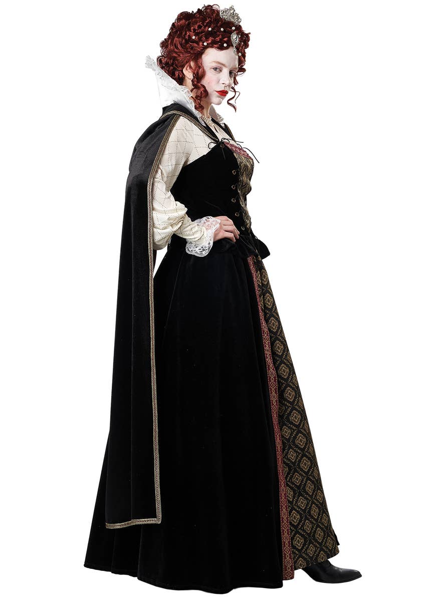 Deluxe Queen Elizabeth I Medieval Women's Costume - Side Image