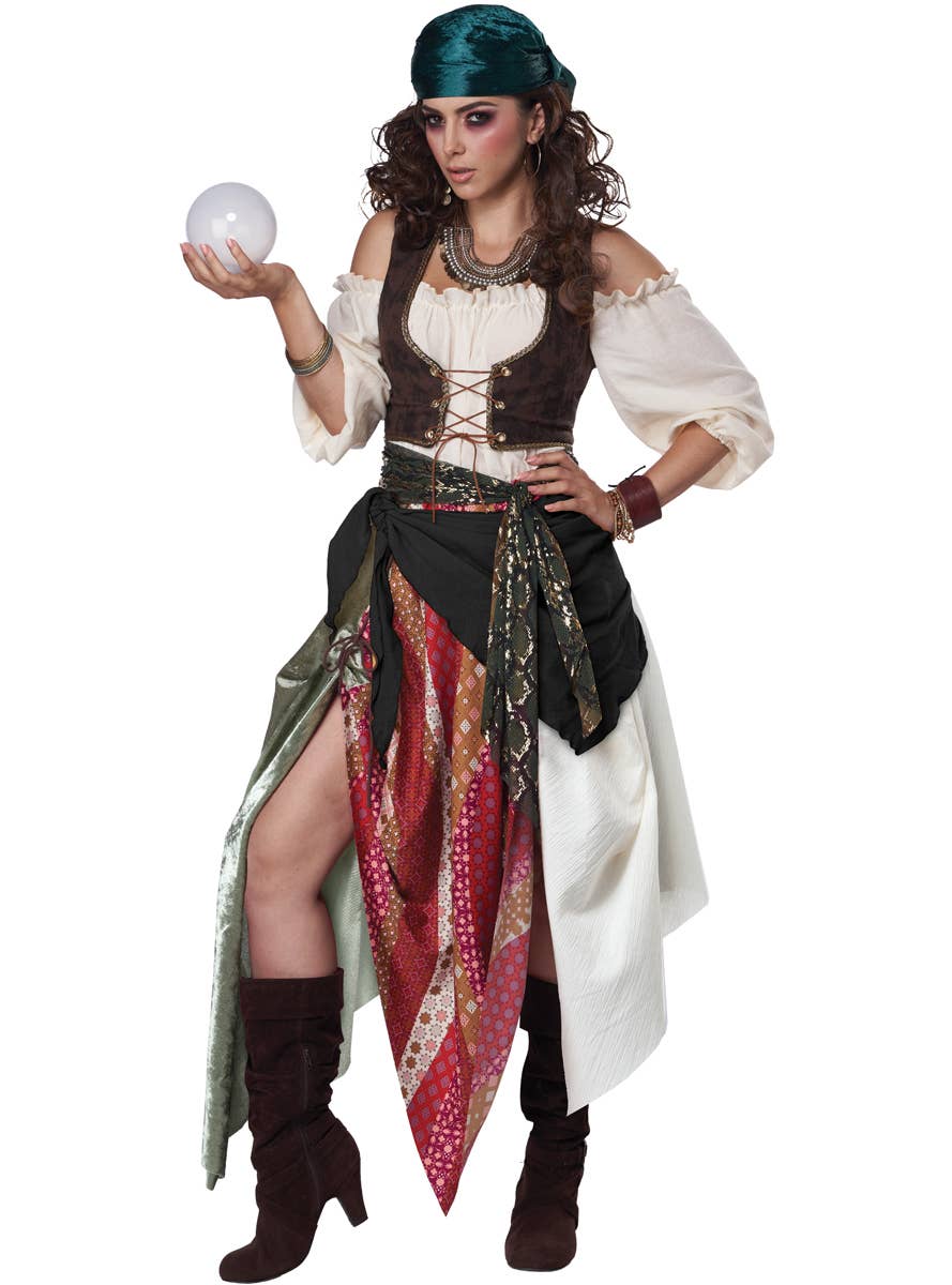 Pirate Gypsy Women's Renaissance Costume - Alt Front Image 2