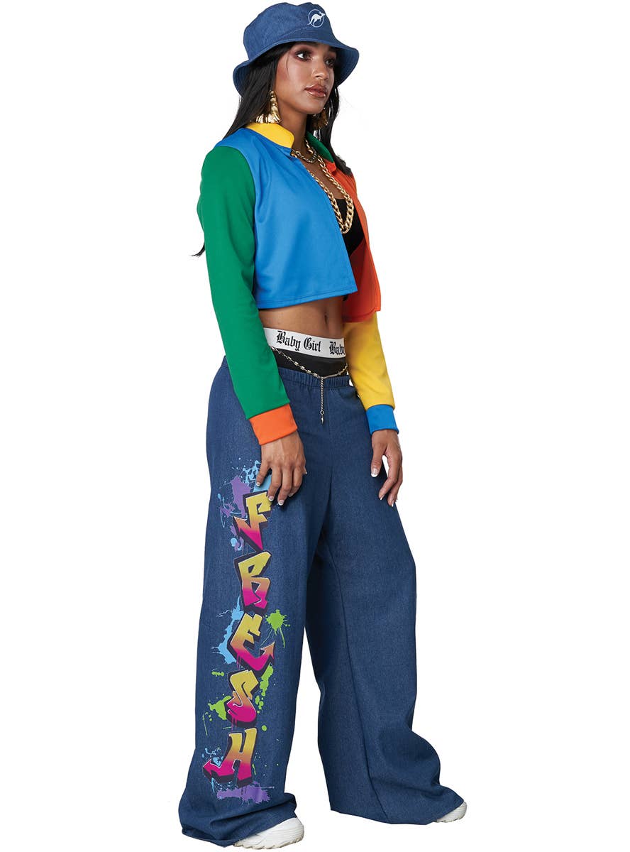 Hip Hop Baddie Women's 90's Hip Hop Costume - Side Image