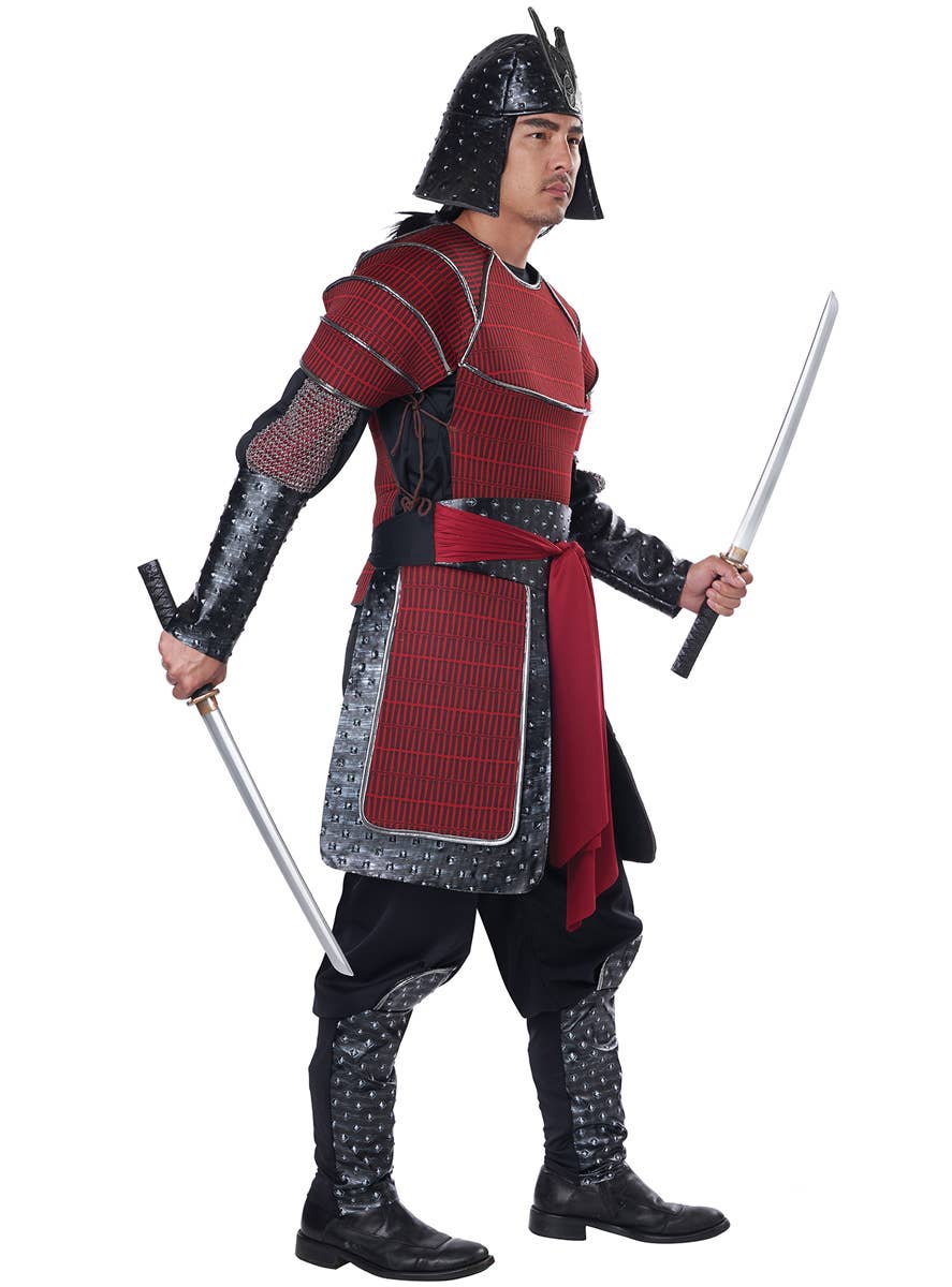 Deluxe Samurai Warrior Men's Costume - Side Image