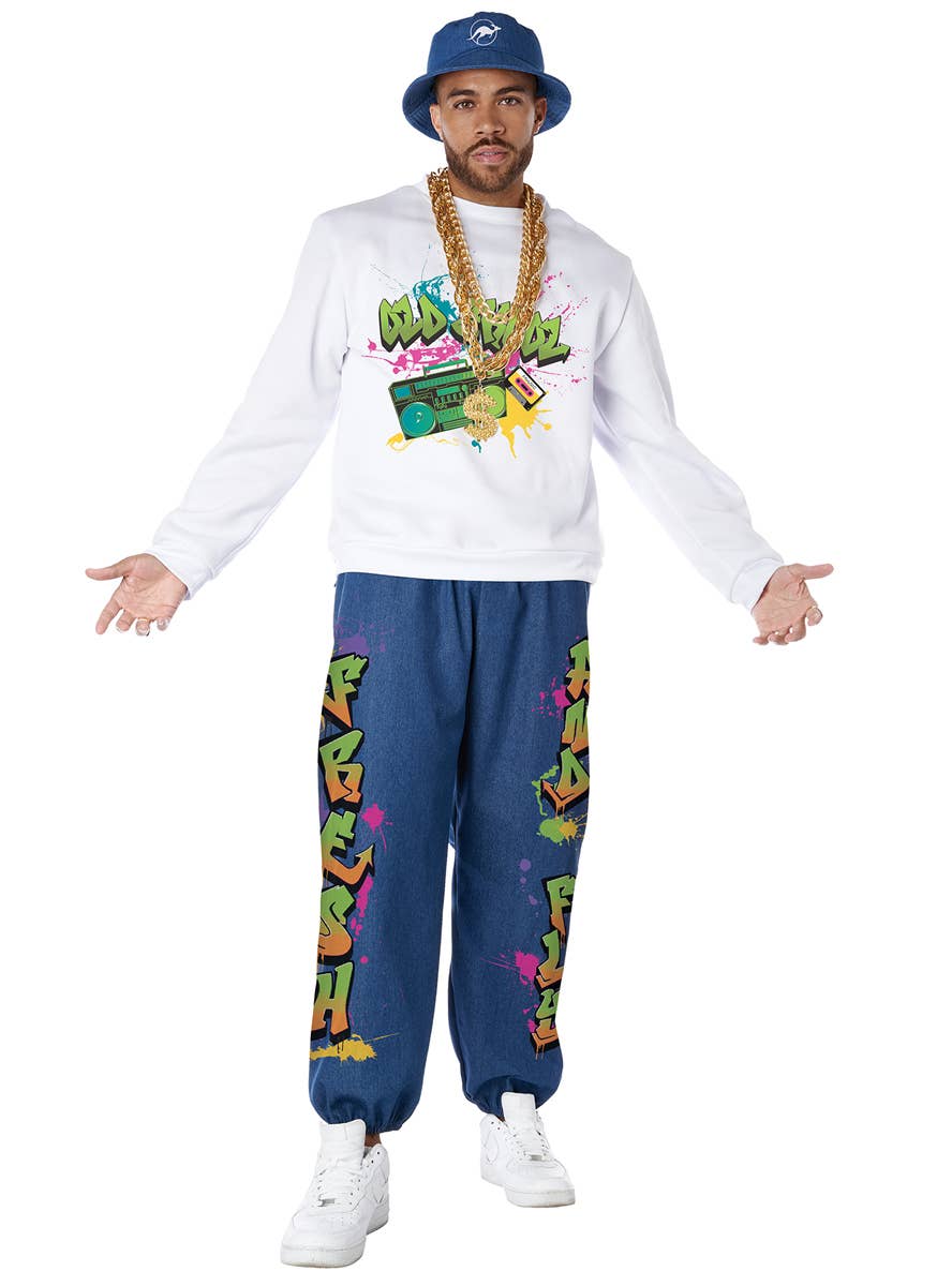 Men's 90s Hip Hop Rapper Costume - Alternative Image