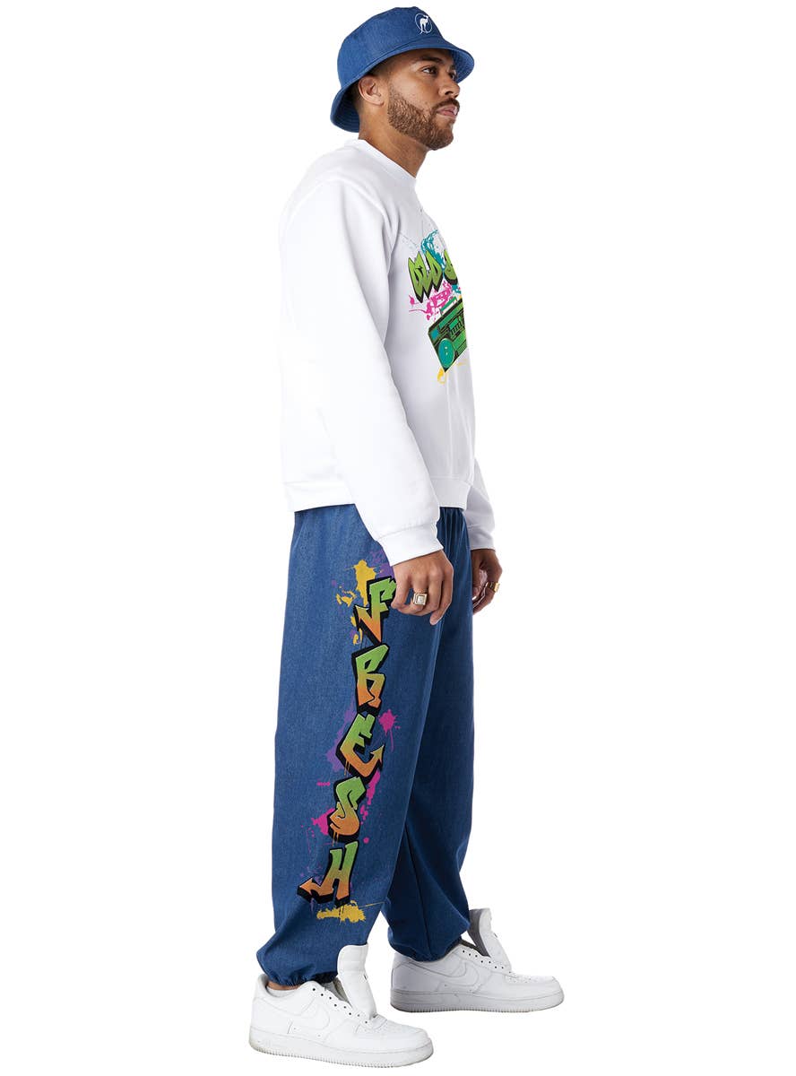 Men's 90s Hip Hop Rapper Costume - Side Image