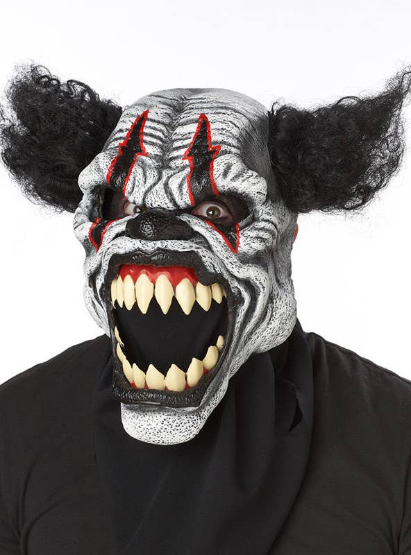 Deluxe Last Laugh Evil Clown Ani-Motion Halloween Costume Mask Accessory View 2