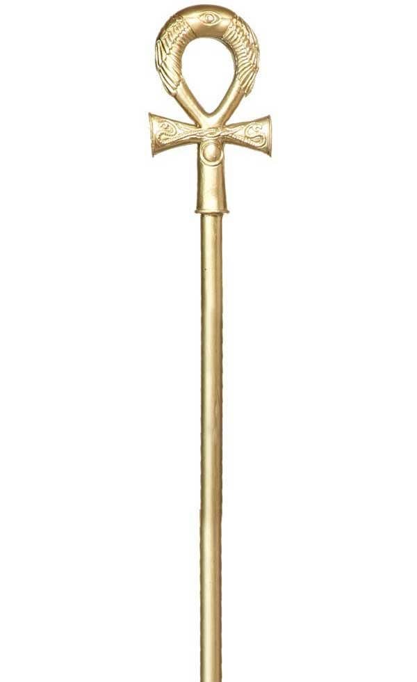 Gold Egyptian Pharaoh Costume Accessory Staff Main Image