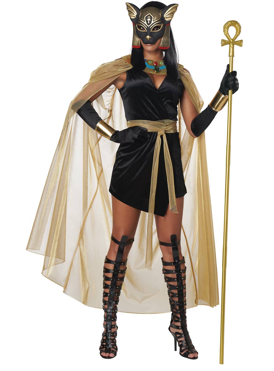 Gold Egyptian Pharaoh Costume Accessory Staff Alternative Image