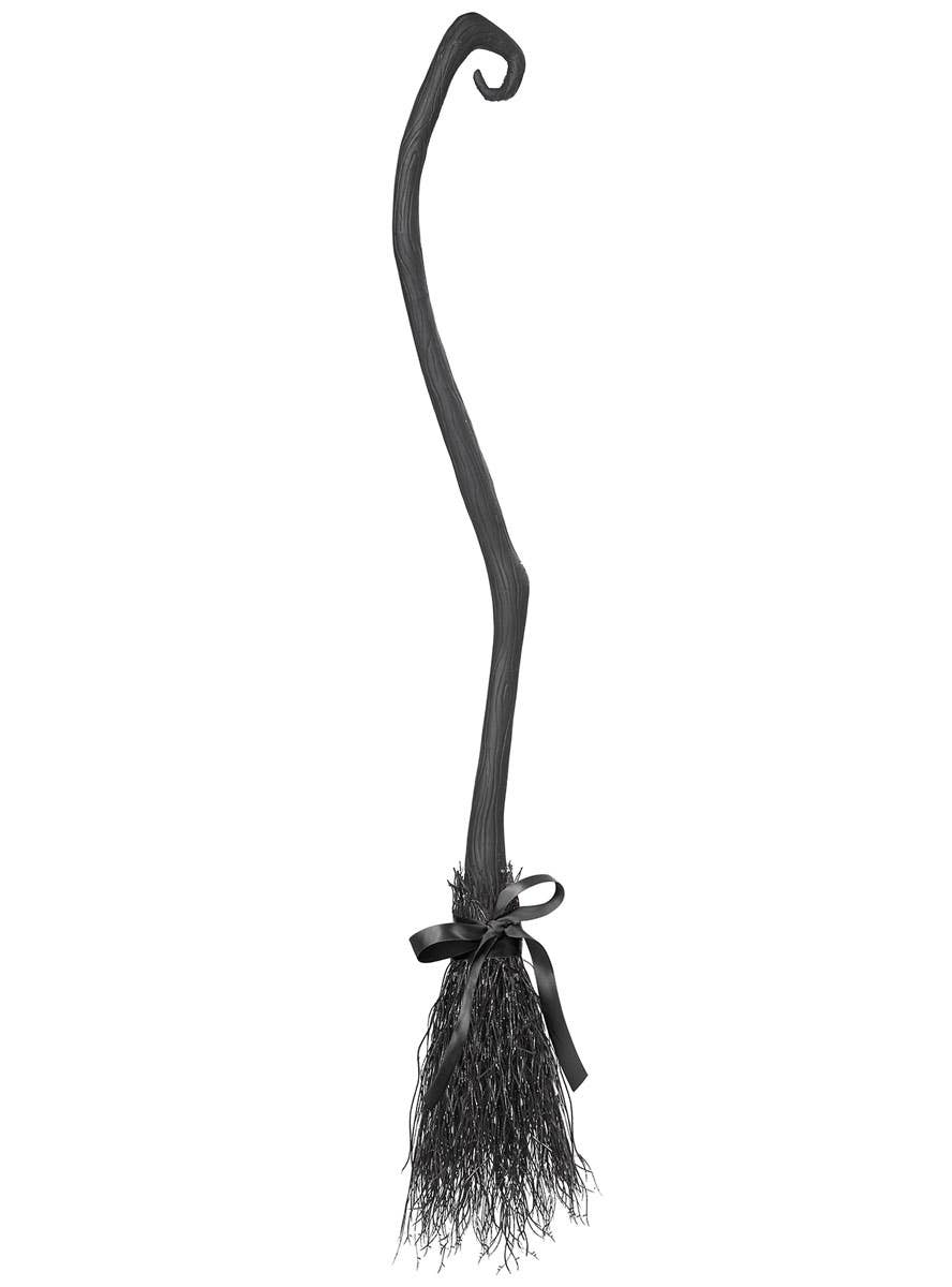 Halloween Crooked Black Deluxe Witches Broom California Costumes Black Ribbon Image