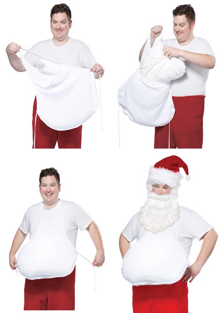 Men's Father Christmas Santa Belly Suffer Costume Accessory Alternative