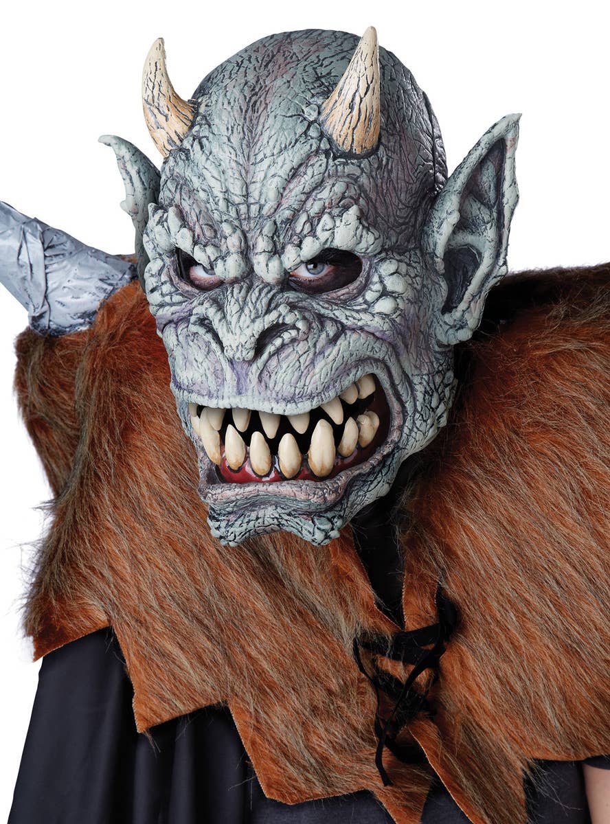 Deluxe Adult's Gargoyle Awakening Ani-Motion Halloween Costume Mask View 1