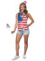 July 4th Women's American Patriot Fancy Dress Costume - Main Image