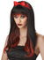 Women's Enchanted Black and Red Gothic Costume Wig Main Image