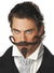 The Gambler Long Brown Curled Moustache and Goatee Men's Costume Accessory 