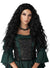 Extra Long Curly Black Renaissance Maiden Costume Wig for Women - Main Image