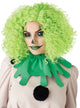Short Green Curly Clown Costume Wig for Women - Main Image