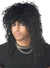 80s Fashion Men's Crimped Black 1980's Mullet Wig - Main Image