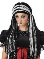Black and White Women's Halloween Wig Costume Accessory