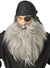 Men's Deluxe Grey Pirate Beard and Moustache Costume Accessory