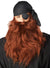 Men's Deluxe Red Pirate Beard and Moustache Costume Accessory Set