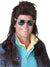 Mens Dark Brown 80s Mullet Costume Wig