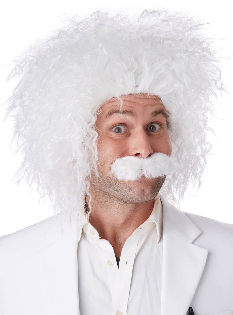 Men's Einstein Mad Scientist Fancy Dress Costume Wig