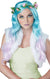 Pastel Blue And Pink Ombre Wig With Flower Crown Image 1 