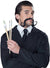Image of Surreal Stache Mens Curled Black Costume Moustache