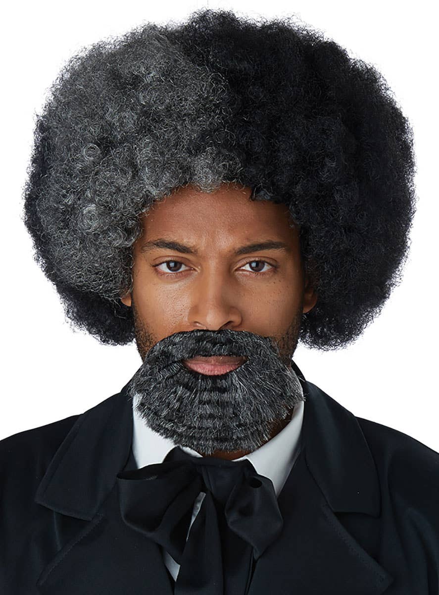 Image of Frederick Douglass Men's Costume Wig with Goatee