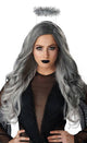 Image of Dark Angel Women's Grey Halloween Costume Wig