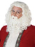 Men's Deluxe White Santa Wig and Beard Set with Moustache