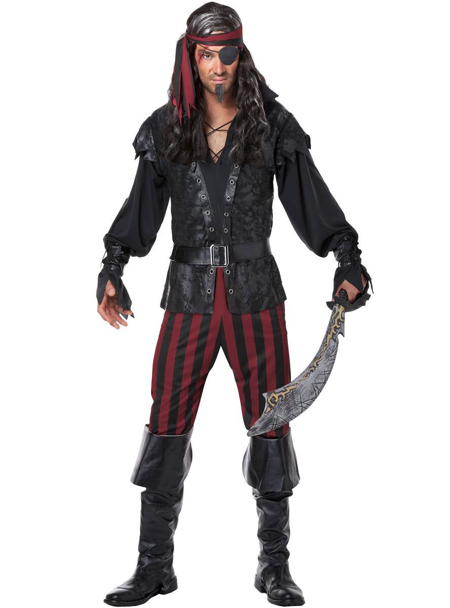 Men's Ruthless Rogue Pirate Costume Main Image