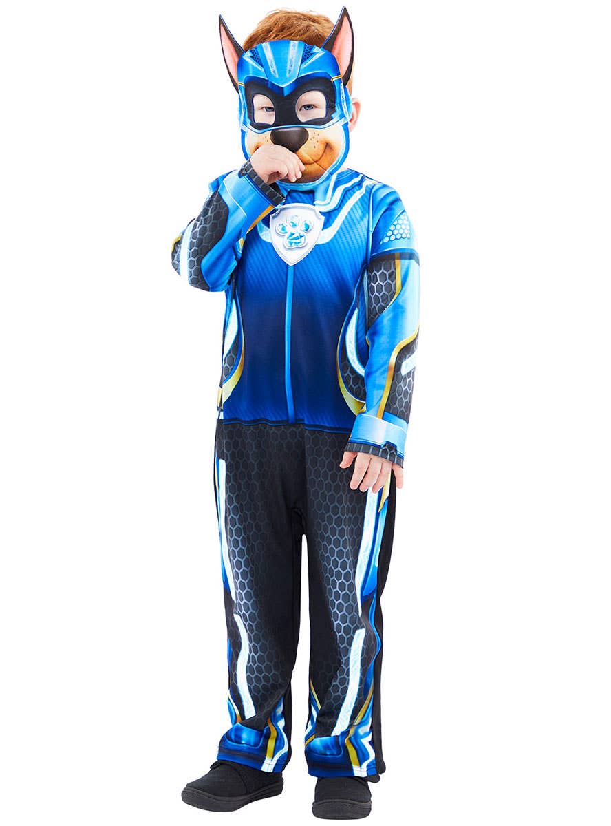 Image of Mighty Paw Patrol Movie Boys Glow In The Dark Chase Costume 