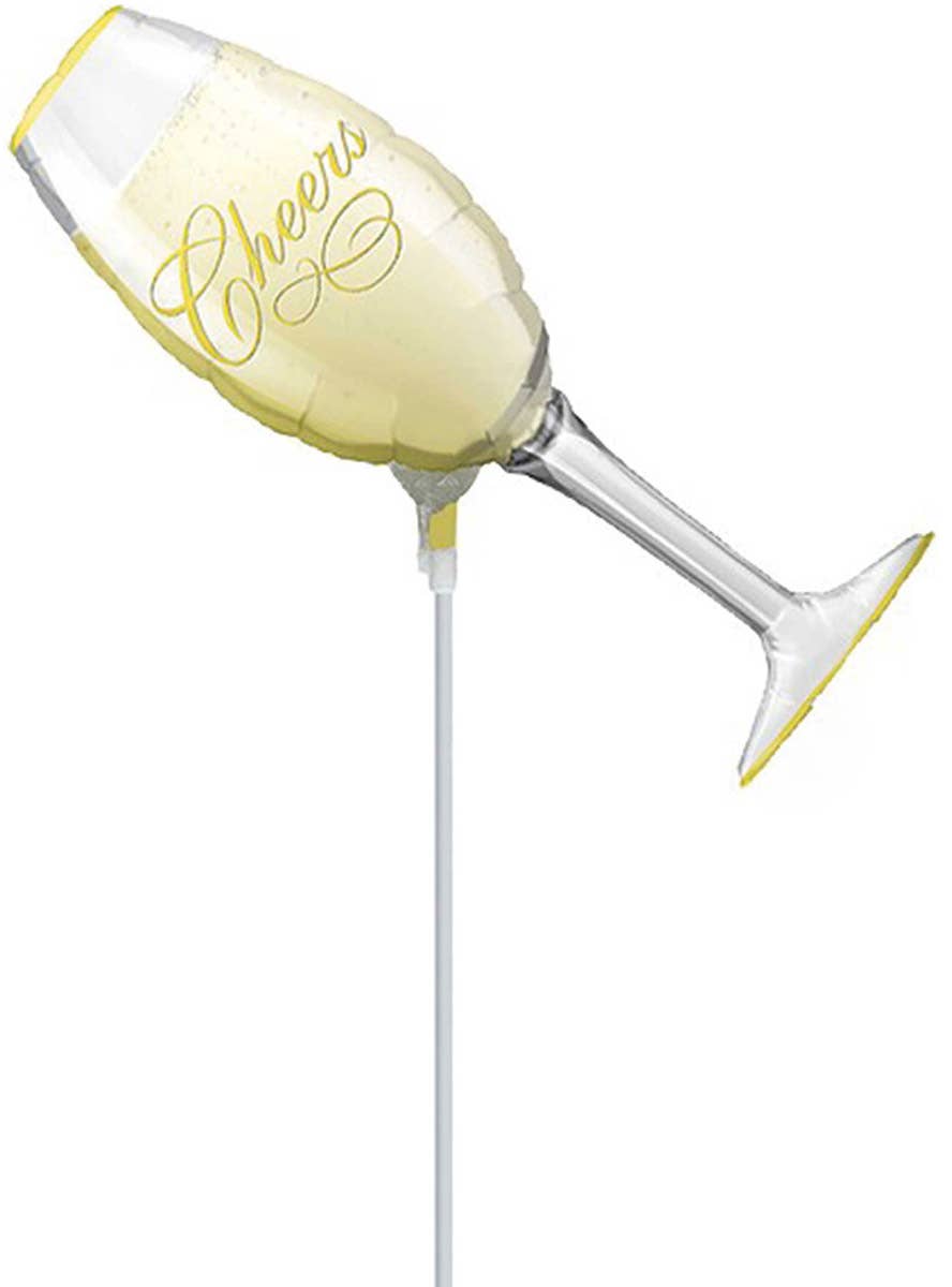 Image of Cheers Champagne Glass 35cm Air Fill Foil Balloon