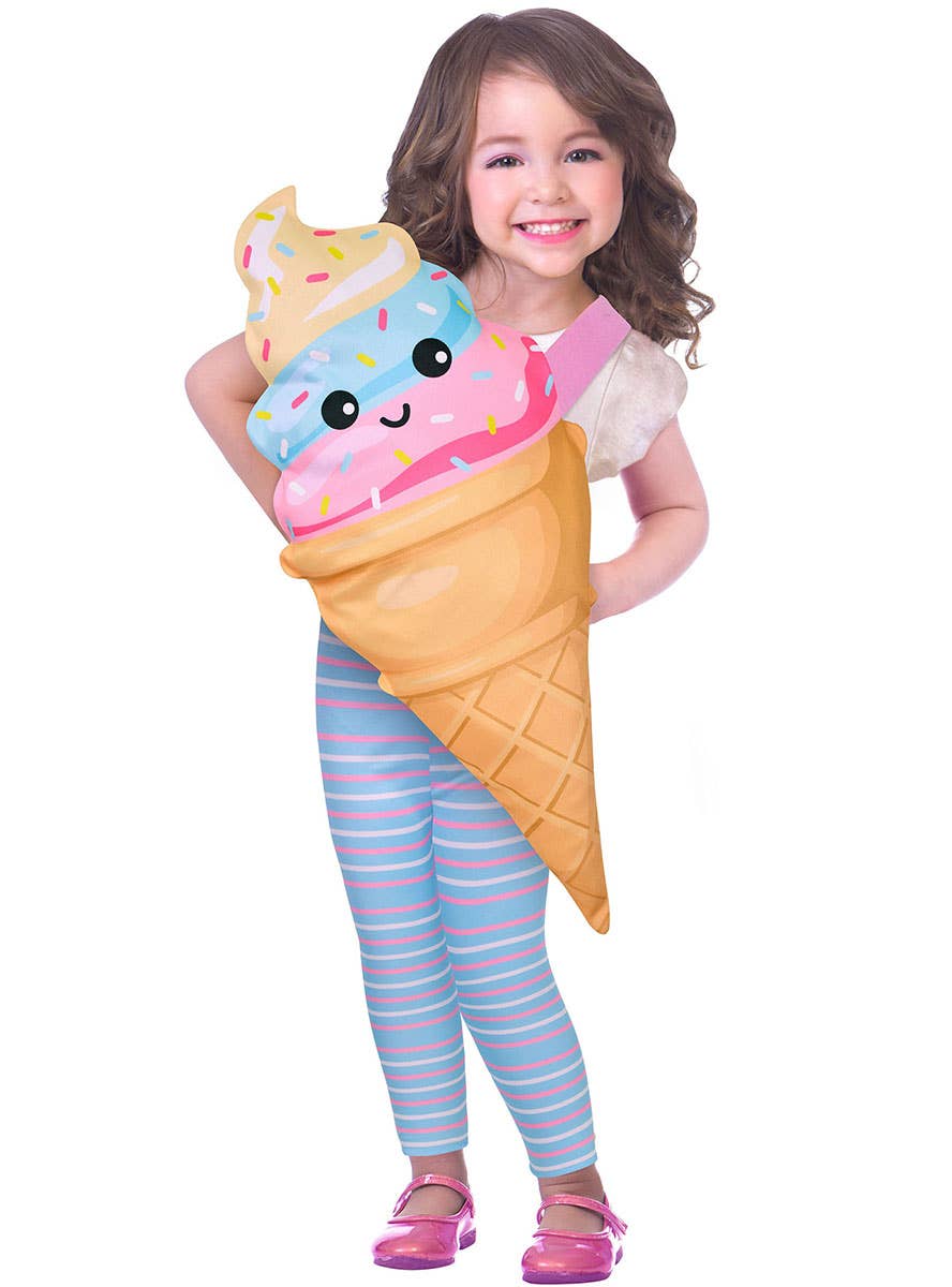 Image of Cheery Rainbow Ice Cream Girls Costume